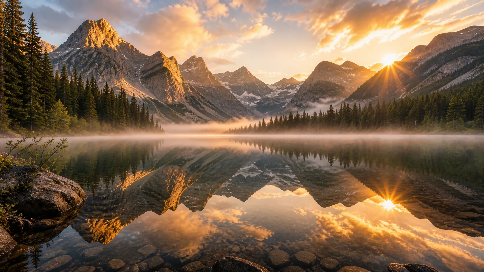 Landscape images generated by the GPT image model